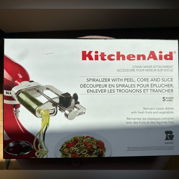 Kitchen Aid Spiralizer Stand Mixer Attachment KSM1APC ( Brand new in the box) - Picture 2 of 5